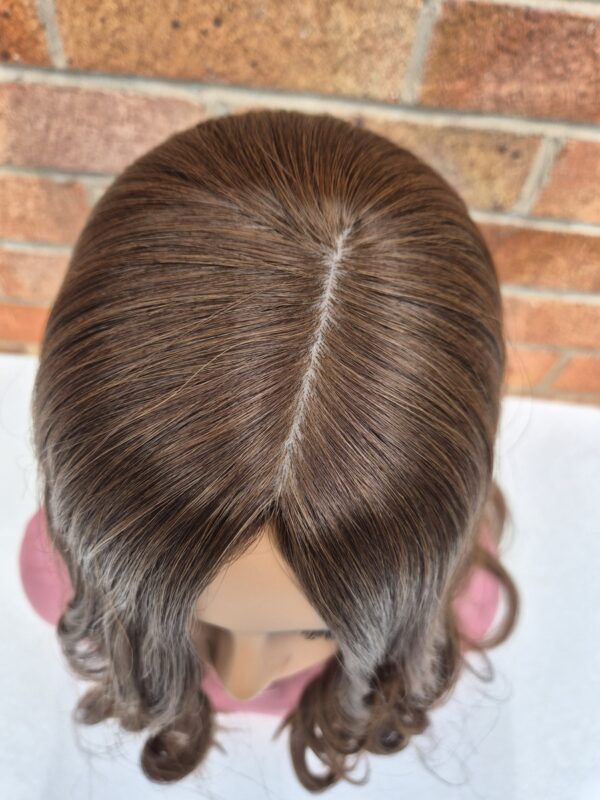 Natalie hair topper part line outside