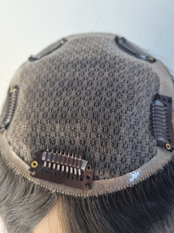 Ravan Hair topper cap front close up