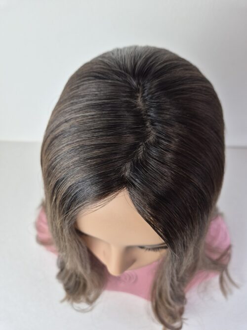 Light Carmel hair topper crown