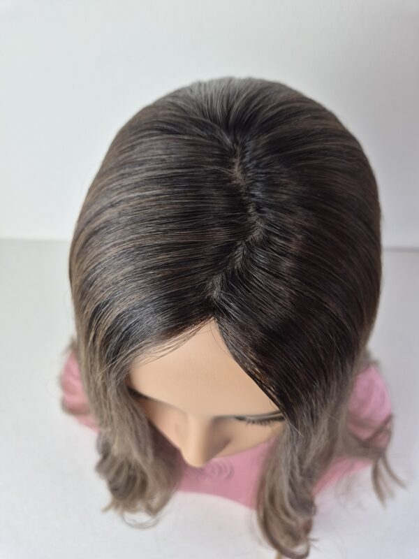 Light Carmel hair topper crown